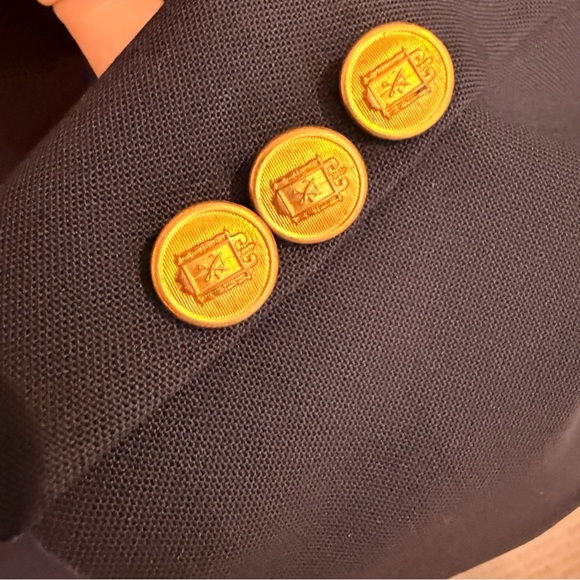 Classic Corbin Ltd. Navy Blazer with Unique Emblems - Picture 9 of 9